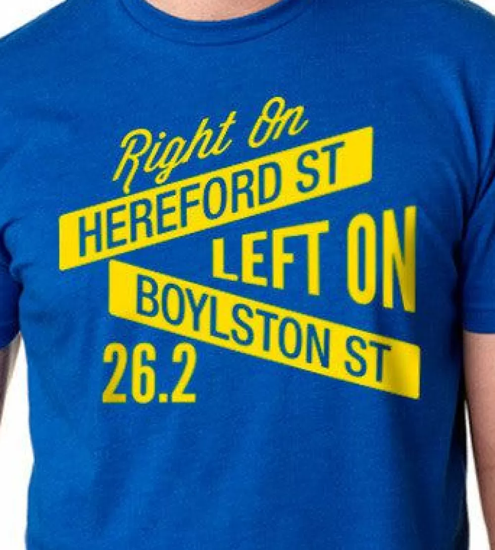 * Right On Left On Men's Street Signs Cotton Tee